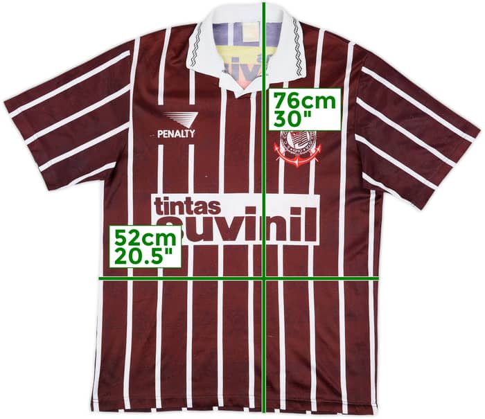 1995 Corinthians Away Shirt #9 - 6/10 - (L)