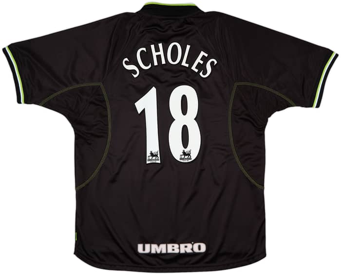 1998-99 Manchester United Third Shirt Scholes #18 - 5/10 - (XXL)