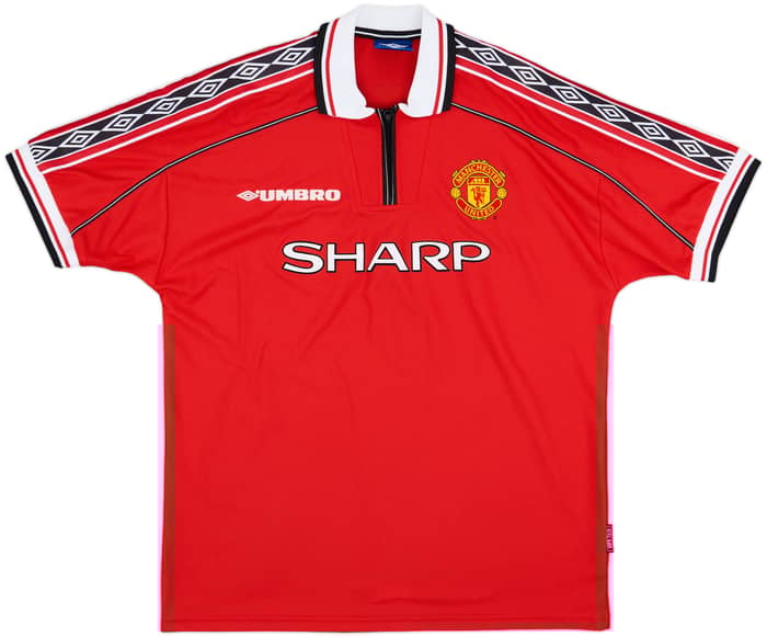 1998-00 Manchester United Home Shirt Beckham #7 - 10/10 - (XL)