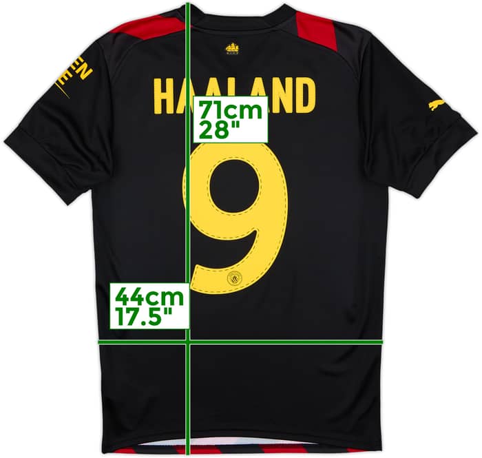 2022-23 Manchester City Away Shirt Haaland #9 (S)