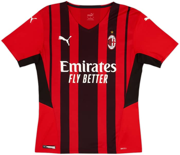 2021-22 AC Milan Home Shirt Ibrahimovic #11 - 10/10 - (Women's M)