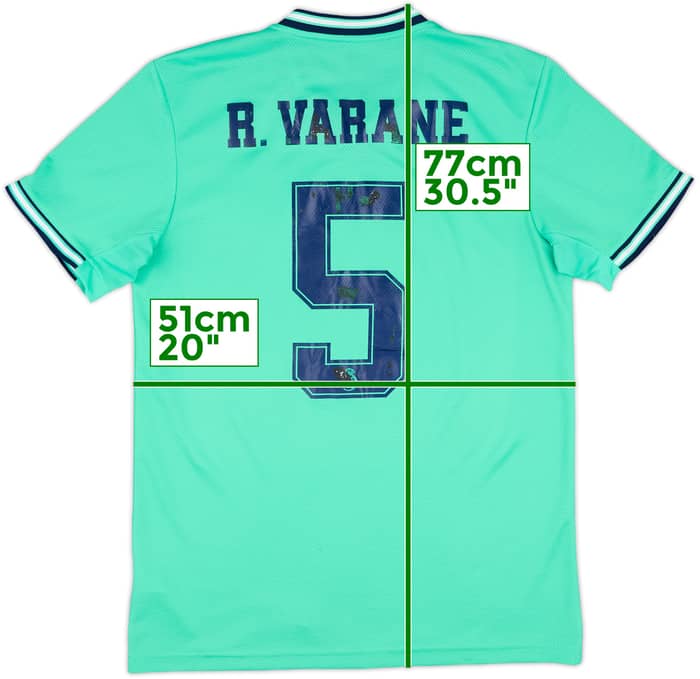 2019-20 Real Madrid Third Shirt R.Varane #5 - 4/10 - (M)