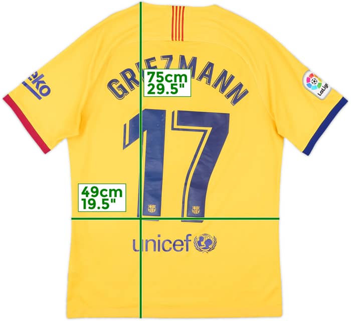 2019-20 Barcelona Away Shirt Griezmann #17 - 6/10 - (M)