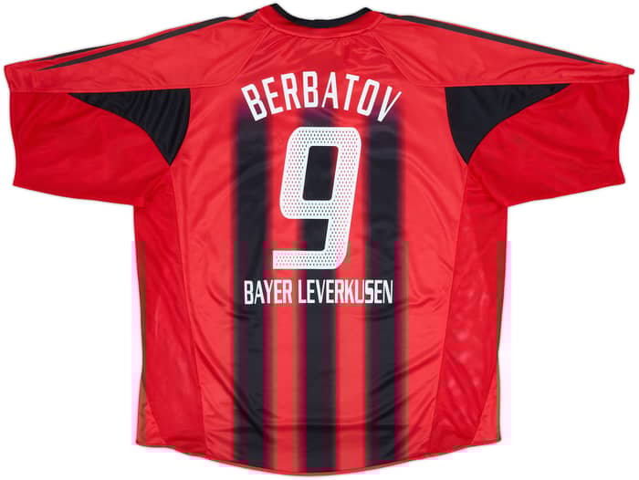 2004-06 Bayer Leverkusen Home Shirt Berbatov #9 (XL)