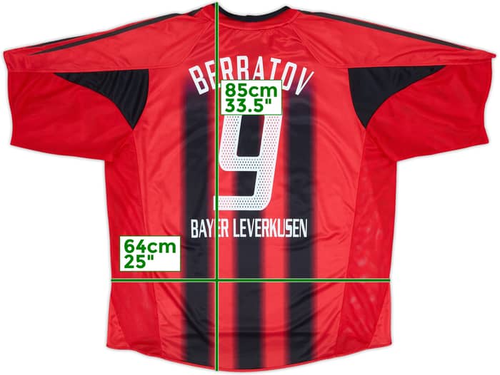2004-06 Bayer Leverkusen Home Shirt Berbatov #9 (XL)