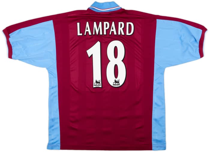 1997-98 West Ham Home Shirt Lampard#18 - 8/10 - (XL)