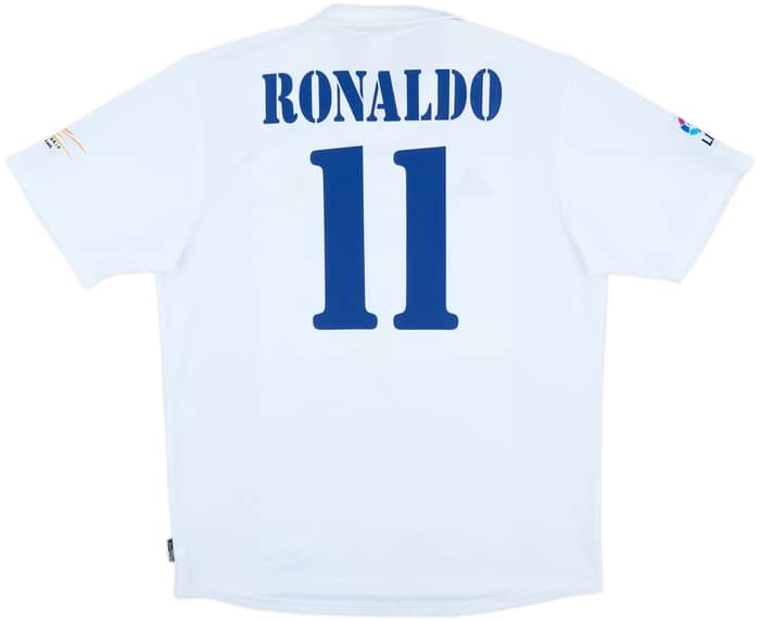 2002-03 Real Madrid Centenary Home Shirt Ronaldo #11 - 8/10 - (XL)
