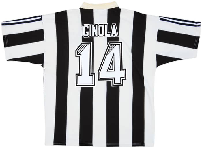 1995-97 Newcastle Home Shirt Ginola #14 - 8/10 - (XXL)