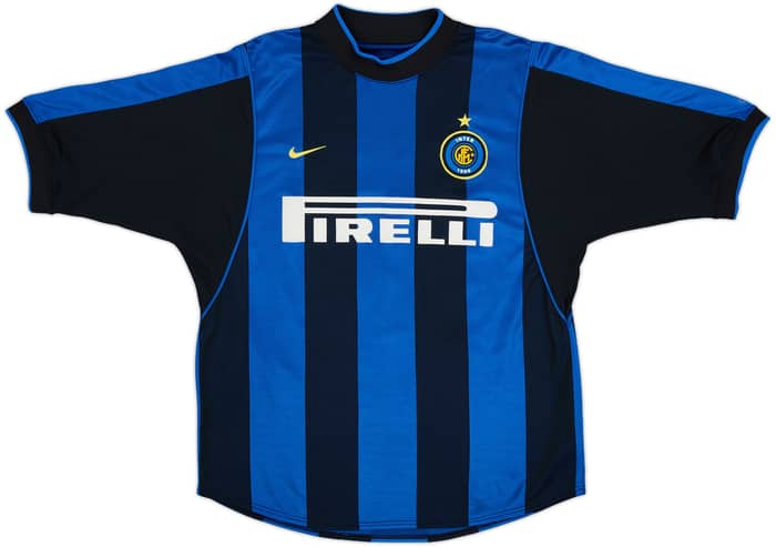2000-01 Inter Milan Home Shirt Ronaldo #9 - 8/10 - (L)