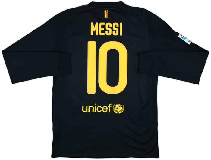 2011-12 Barcelona Away L/S Shirt Messi #10 - 8/10 - (M)
