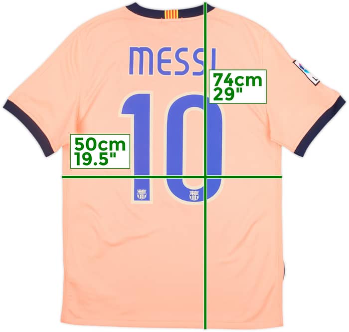 2009-10 Barcelona Away Shirt Messi #10 - 8/10 - (S)