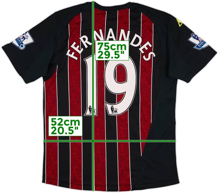 2008-09 Manchester City Away Shirt Fernandes #19 - 8/10 - (L)