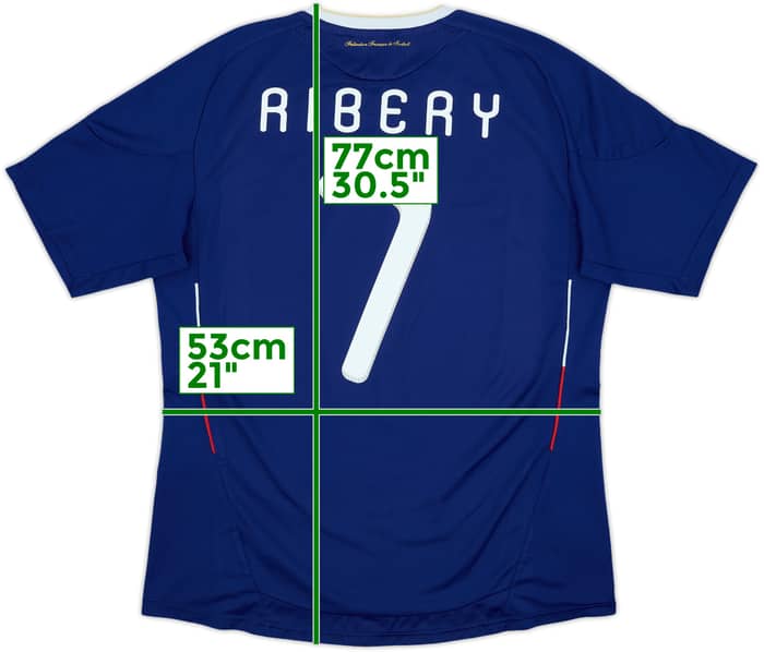 2009-10 France Home Shirt Ribery #7 - 8/10 - (L)