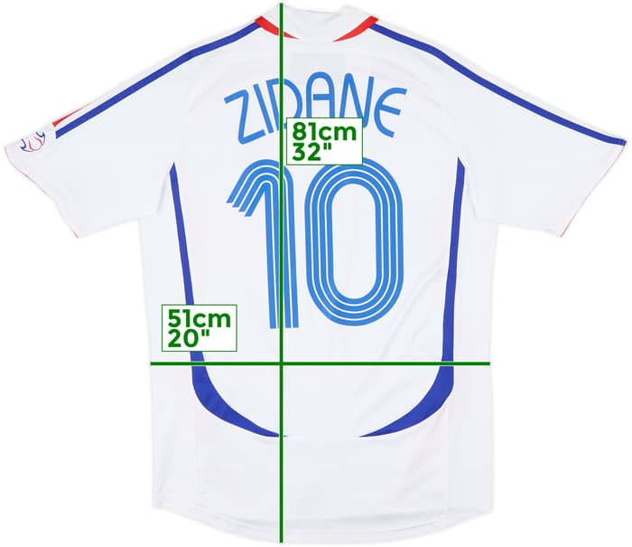 2006 France Away Shirt Zidane #10 - 7/10 - (M)