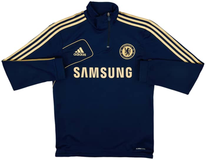 2012-13 Chelsea adidas 1/4 Zip Sweat Top - 9/10 - (S)