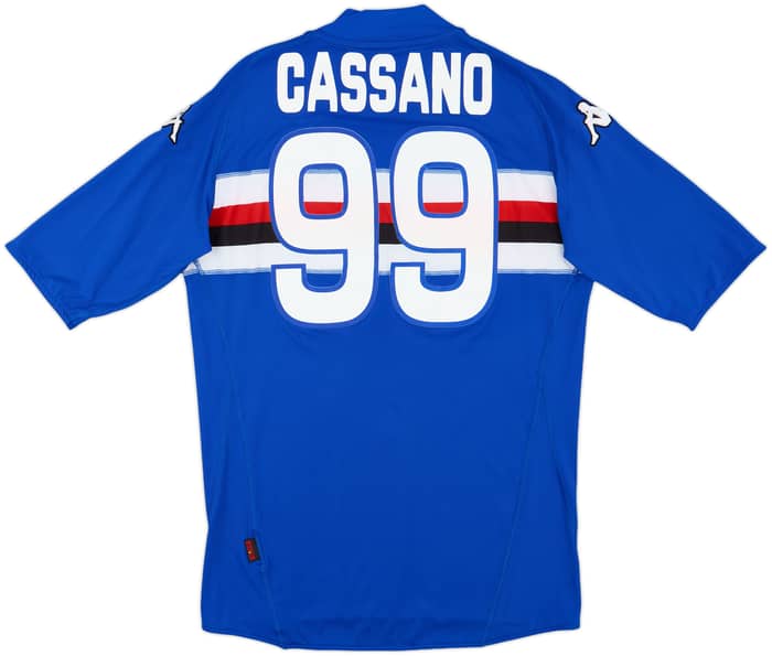 2008-09 Sampdoria Home Shirt Cassano #99 - 7/10 - (XXL)