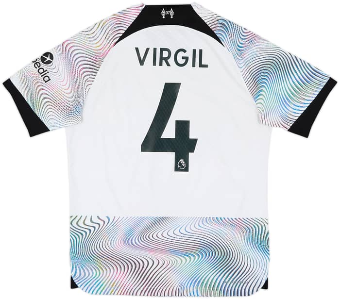 2022-23 Liverpool Authentic Away Shirt Virgil #4 - 8/10 - (M)