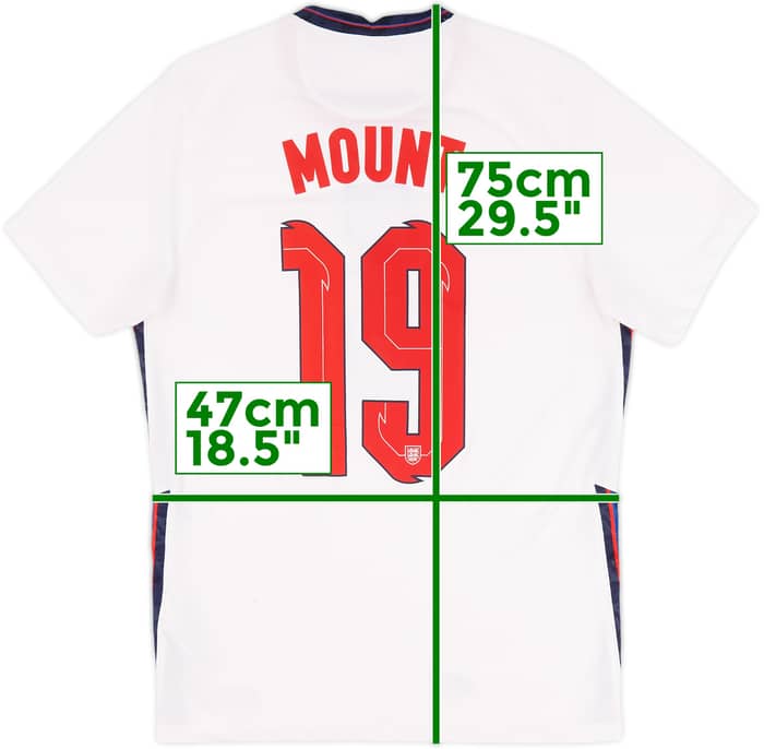 2020-22 England Home Shirt Mount #19 - 6/10 - (M)