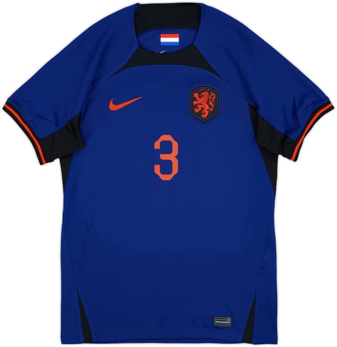 2022-23 Netherlands Away Shirt De Ligt #3 - 9/10 - (S)