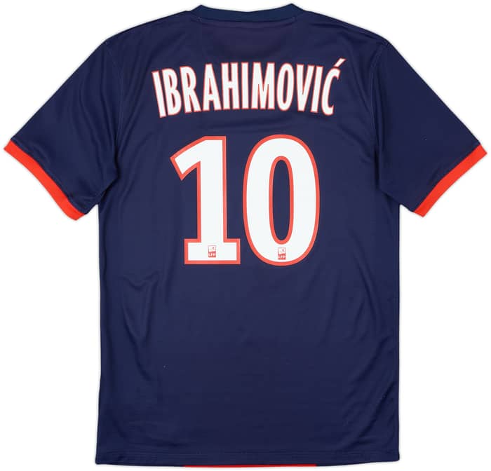 2013-14 Paris Saint-Germain Home Shirt Ibrahimovic #10 - 8/10 - (S)