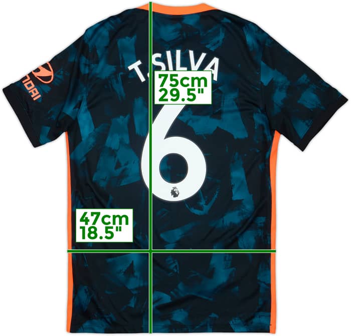 2021-22 Chelsea Third Shirt T.Silva #6 - 7/10 - (M)