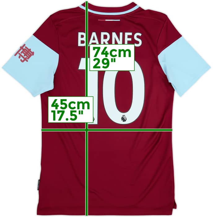 2020-21 Burnley Home Shirt Barnes #10 - 10/10 - (S)