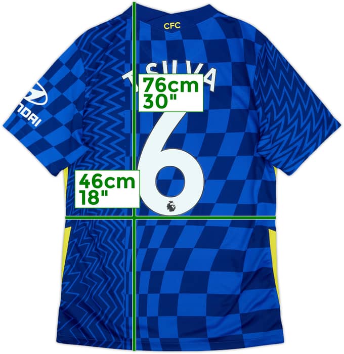 2021-22 Chelsea Home Shirt T.Silva #6 - 9/10 - (M)