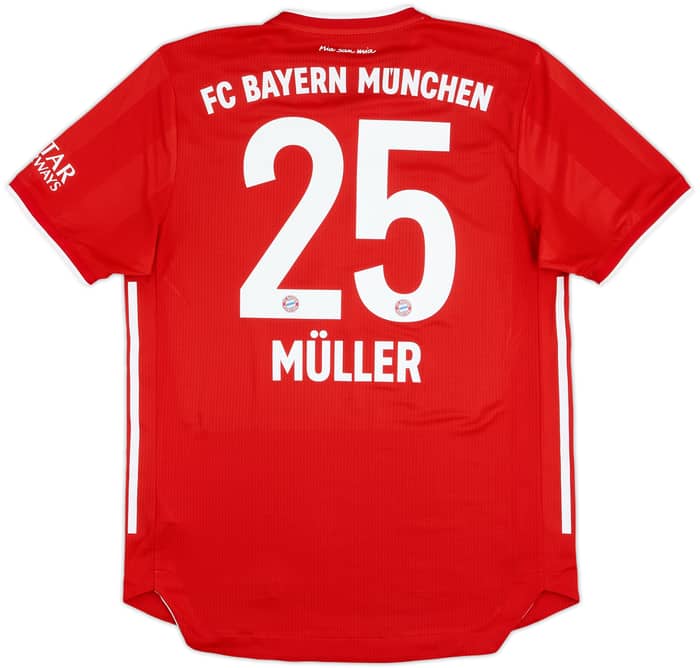 Camiseta auténtica de local del Bayern Munich 2020-21 Muller #25 - 8/10 - (M)