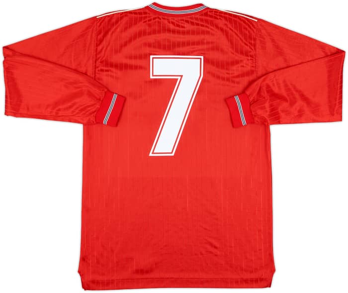 1984-87 England Away L/S Shirt #7 - 8/10 - (L)