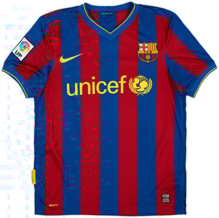 2009-10 Barcelona Home Shirt Ibrahimovic #9 - 8/10 - (S)