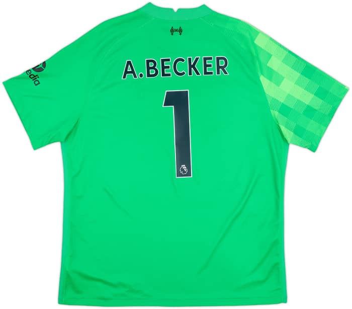 2021-22 Liverpool GK S/S Shirt A.Becker #1 - 5/10 - (XL)
