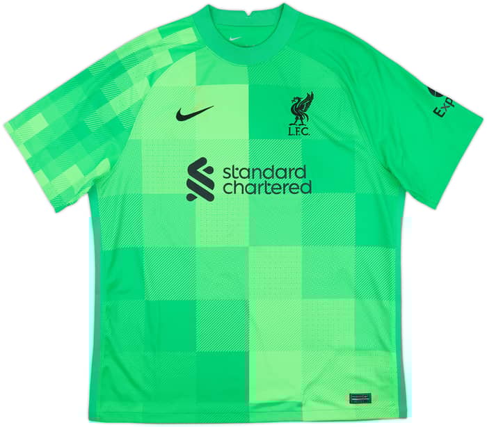2021-22 Liverpool GK S/S Shirt A.Becker #1 - 5/10 - (XL)