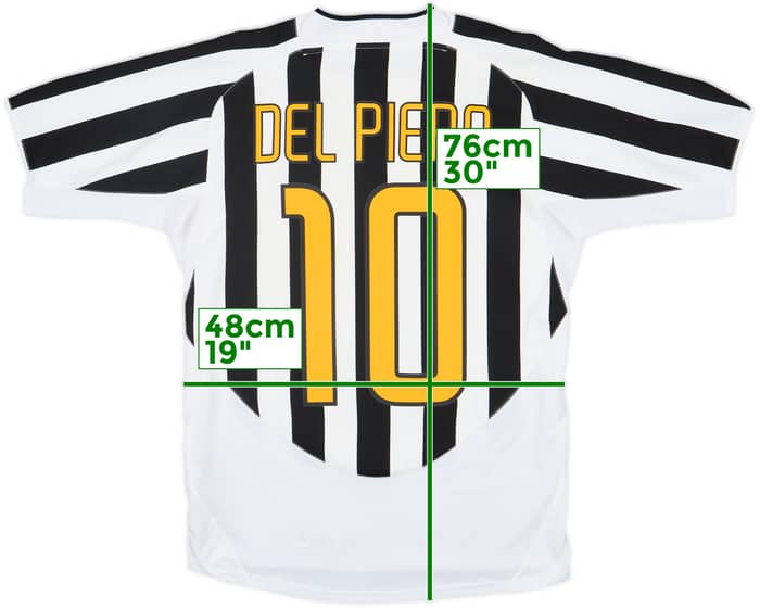 2003-04 Juventus Home Shirt Del Piero #10 - 7/10 - (S)