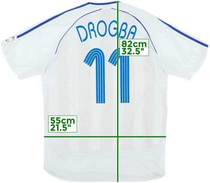 2006-07 Chelsea Away Shirt Drogba #11 - 6/10 - (L)