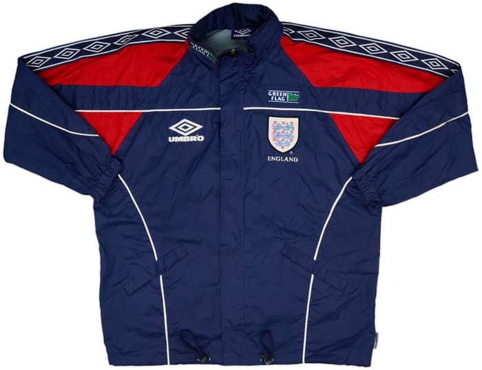 1998-00 England Umbro Hooded Bench Coat - 9/10 - (M)