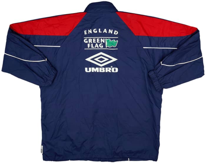 1998-00 England Umbro Hooded Bench Coat - 9/10 - (M)