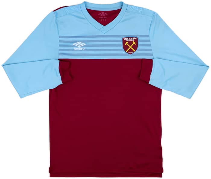 2019-20 West Ham Home L/S Shirt Rice #41 - 8/10 - (M)