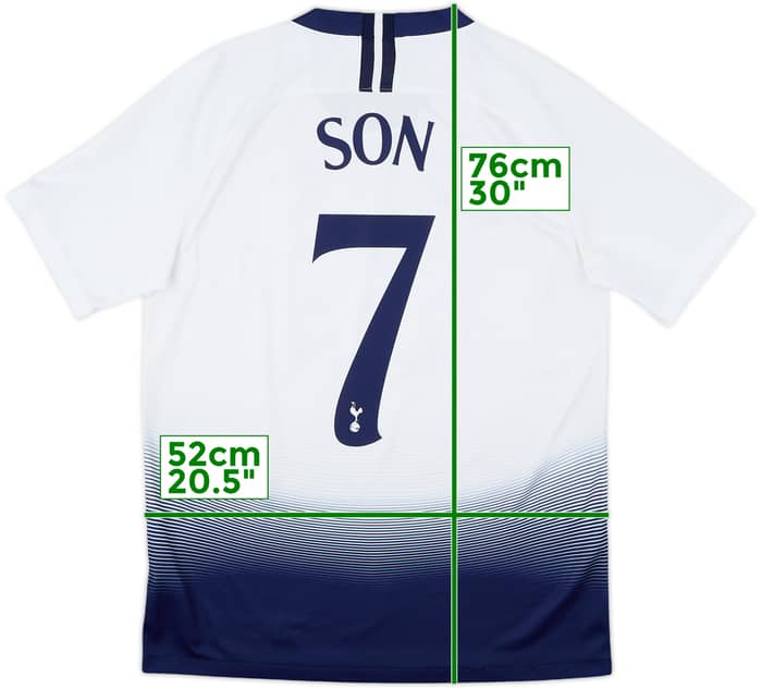 2018-19 Tottenham Home Shirt Son #7 - 8/10 - (M)