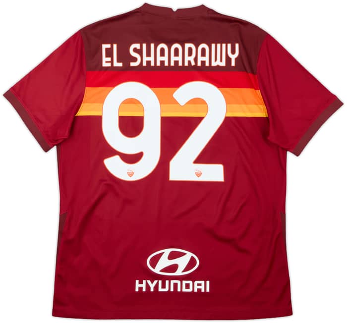 2020-21 Roma Home Shirt El Shaarawy #92 - 7/10 - (XL)