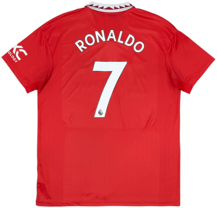 2022-23 Manchester United Home Shirt Ronaldo #7 - 7/10 - (XL)