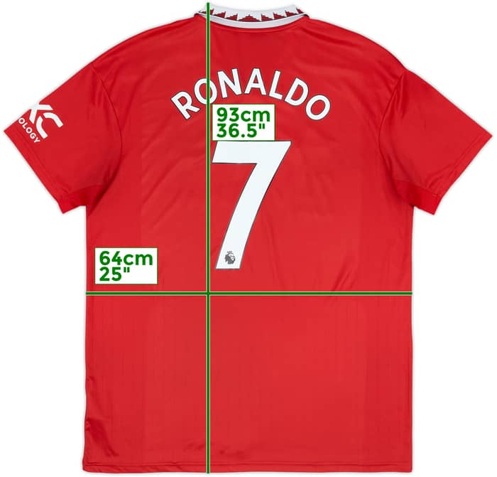 2022-23 Manchester United Home Shirt Ronaldo #7 - 7/10 - (XL)