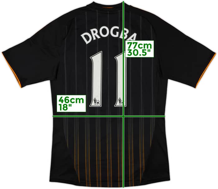 2010-11 Chelsea Away Shirt Drogba #11 - 6/10 - (M)