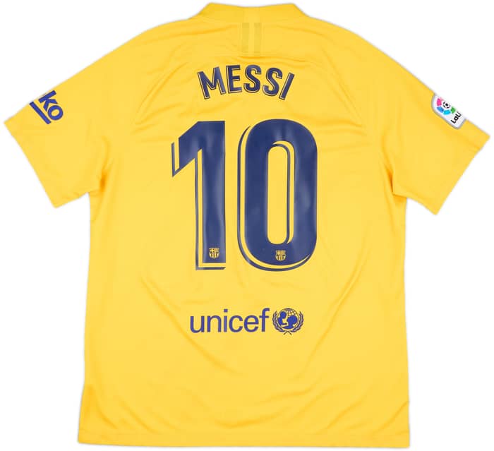 2019-20 Barcelona 'Senyera' Fourth Shirt Messi #10 - 9/10 - (XL)