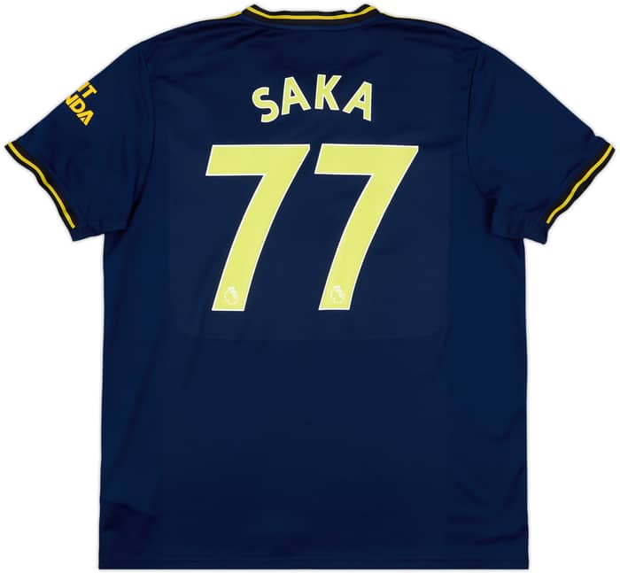 2019-20 Arsenal Third Shirt Saka #77 - 9/10 - (XL)