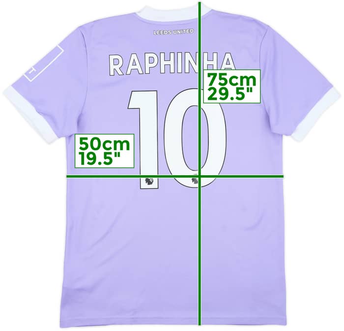 2021-22 Leeds United Third Shirt Raphinha #10 - 8/10 - (M)