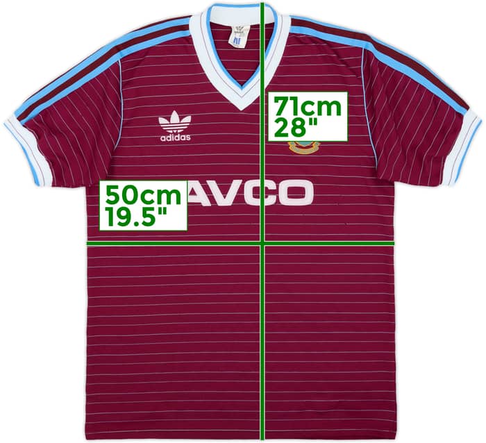 1985-87 West Ham Home Shirt - 10/10 - (L)