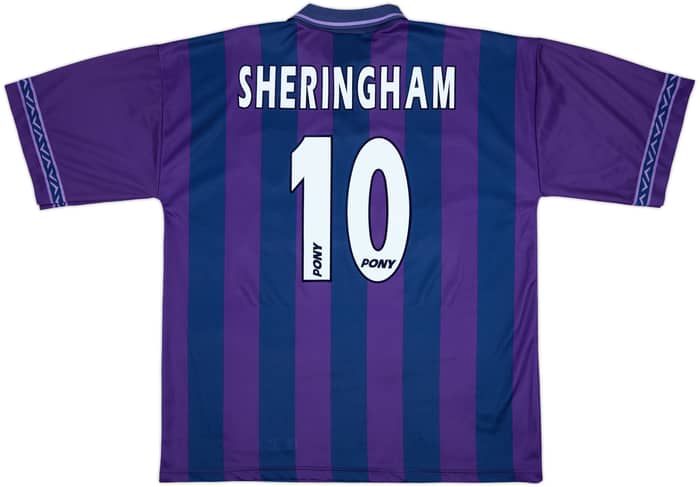 1995-97 Tottenham Away Shirt Sheringham #10 - 8/10 - (XL)
