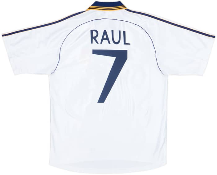 1998-00 Real Madrid Home Shirt Raul #7 - 7/10 - (M)