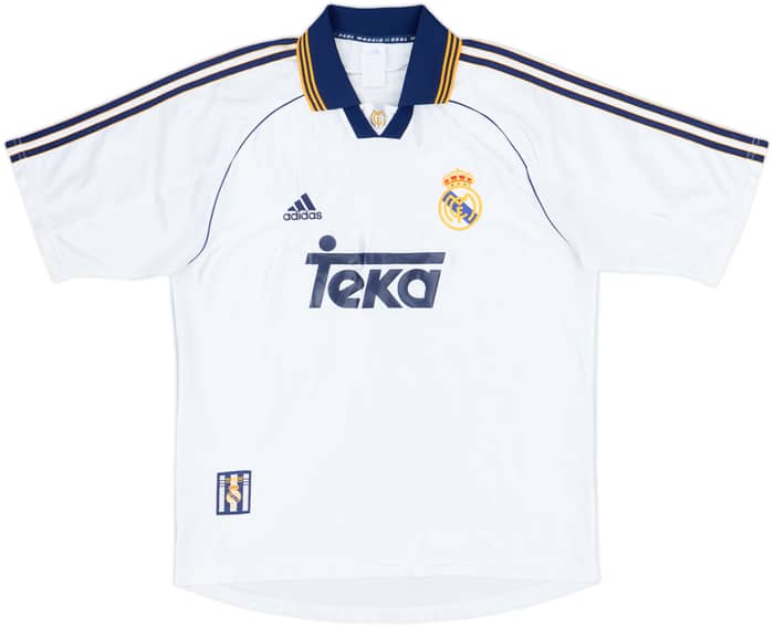 1998-00 Real Madrid Home Shirt Raul #7 - 7/10 - (M)