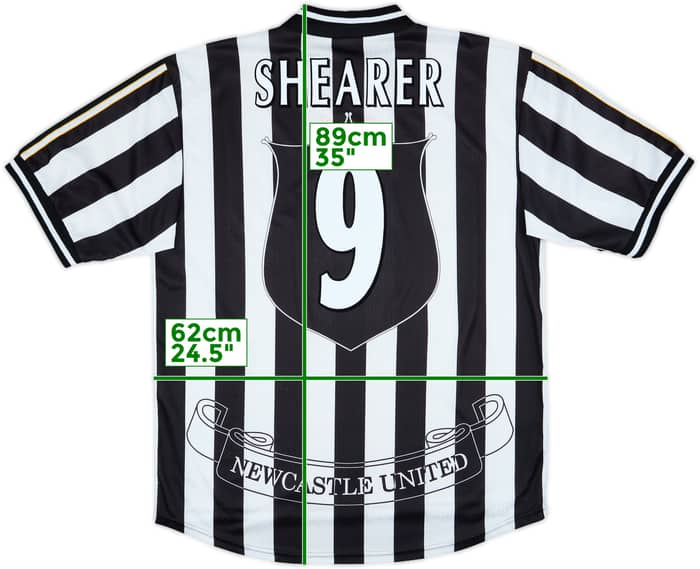 1997-99 Newcastle Home Shirt Shearer #9 - 10/10 - (XL)